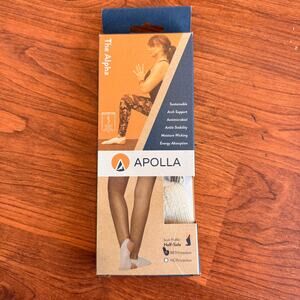 Apolla ALPHA Half-Sole Dance Yoga Sock WITH Traction Size: Small; Color: Nude 1